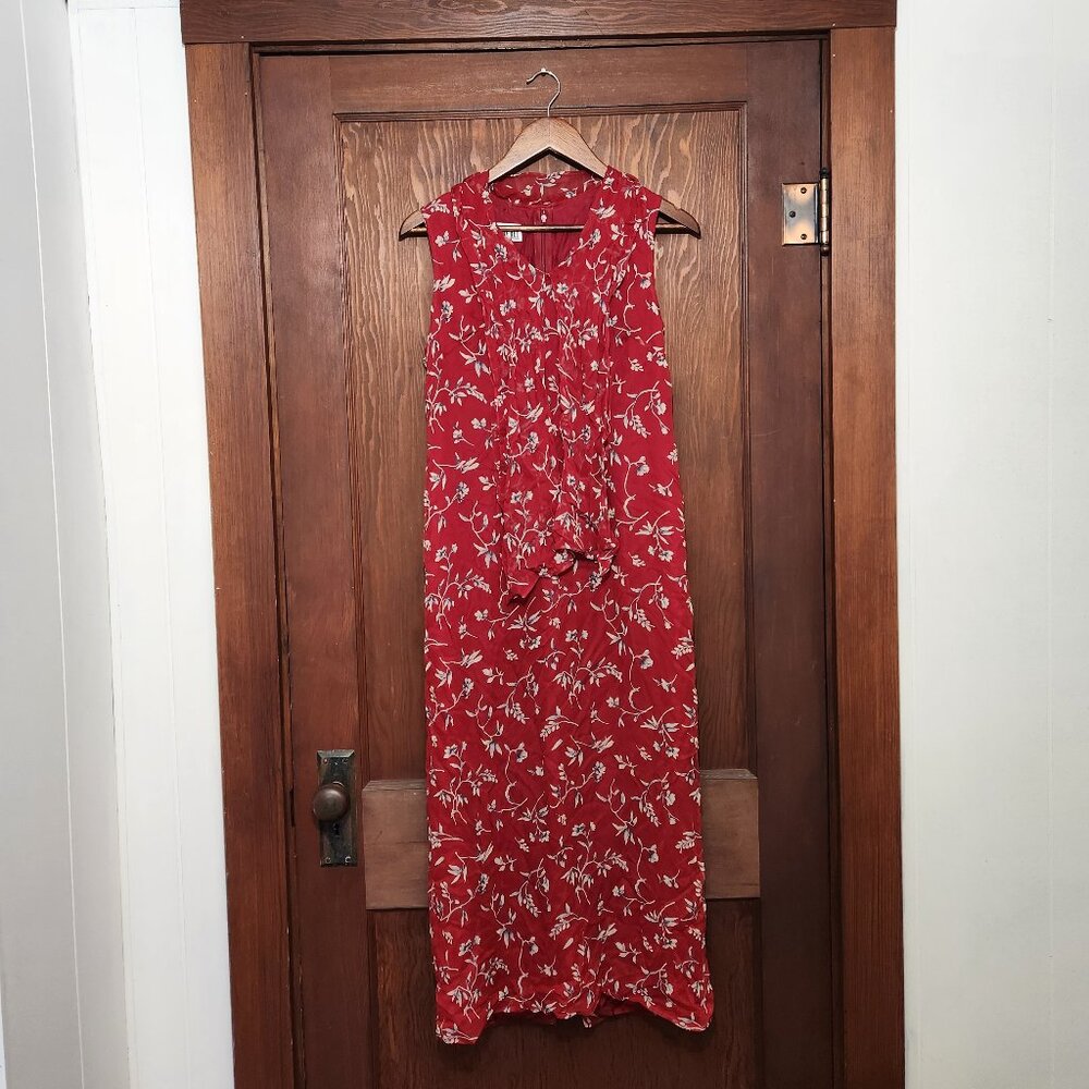 Vintage Robbie Bee Floral Silk Dress